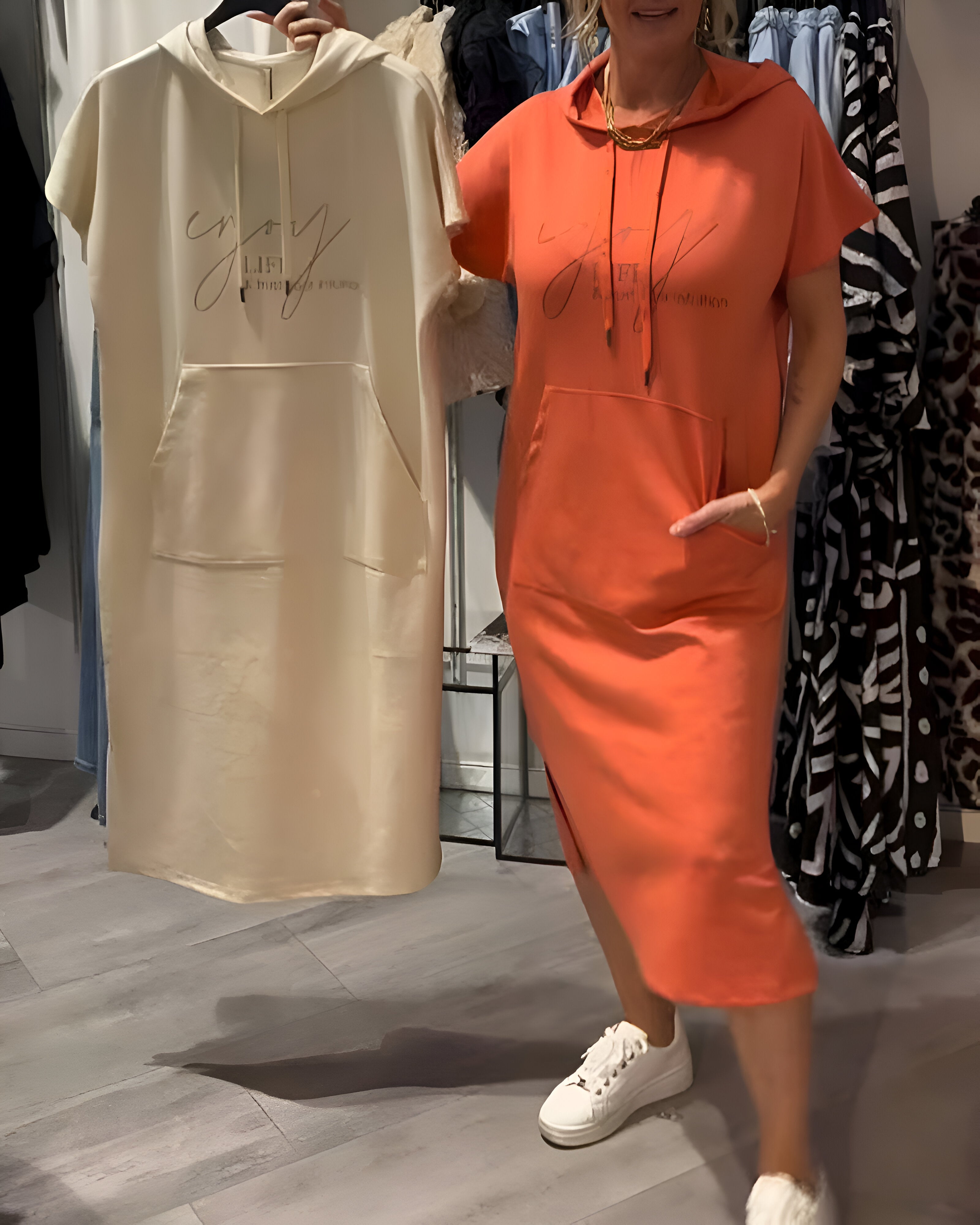 Mira | Robe Décontractée à Capuche