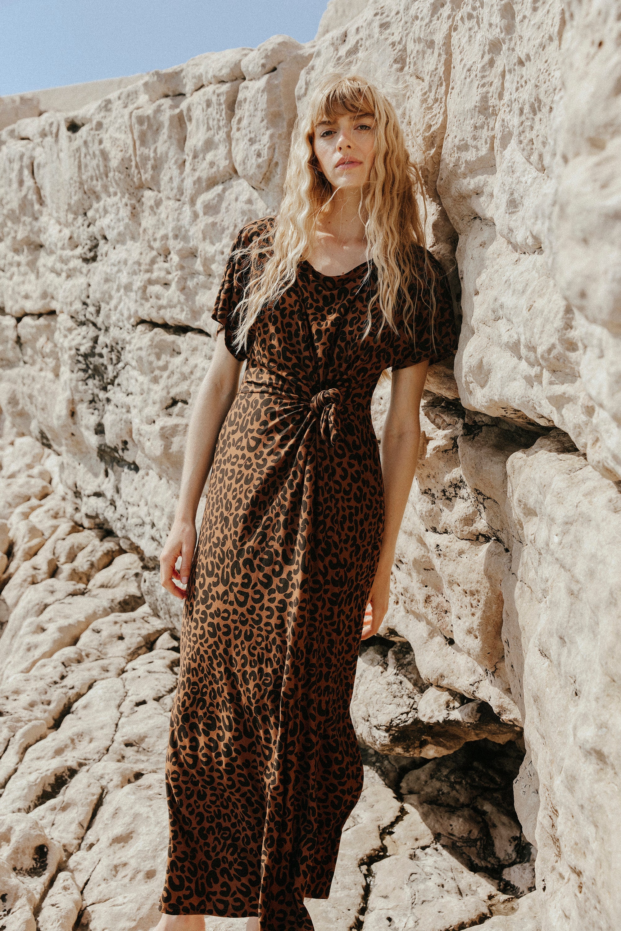 ROBE ANOUCK LÉOPARD