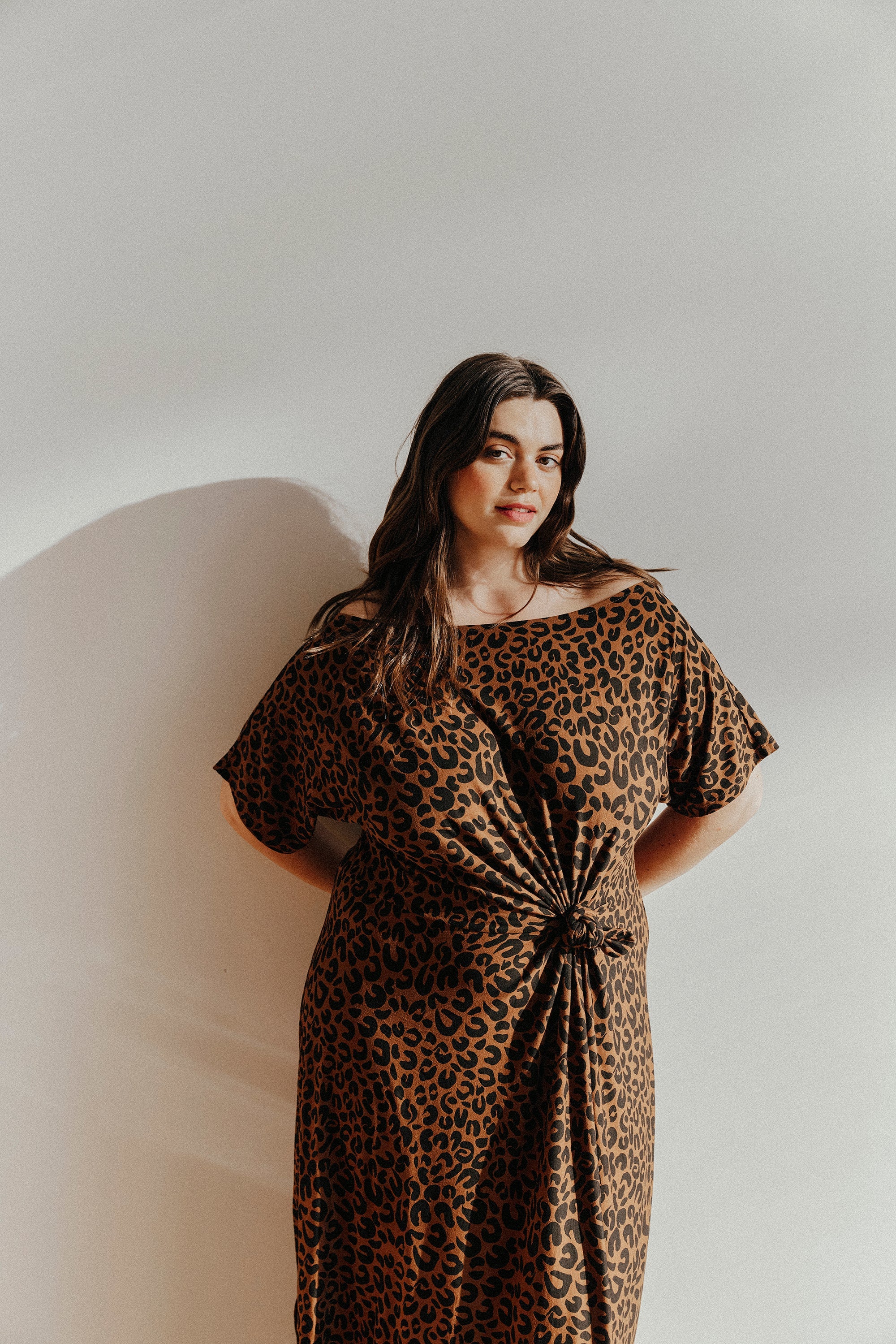 ROBE ANOUCK LÉOPARD