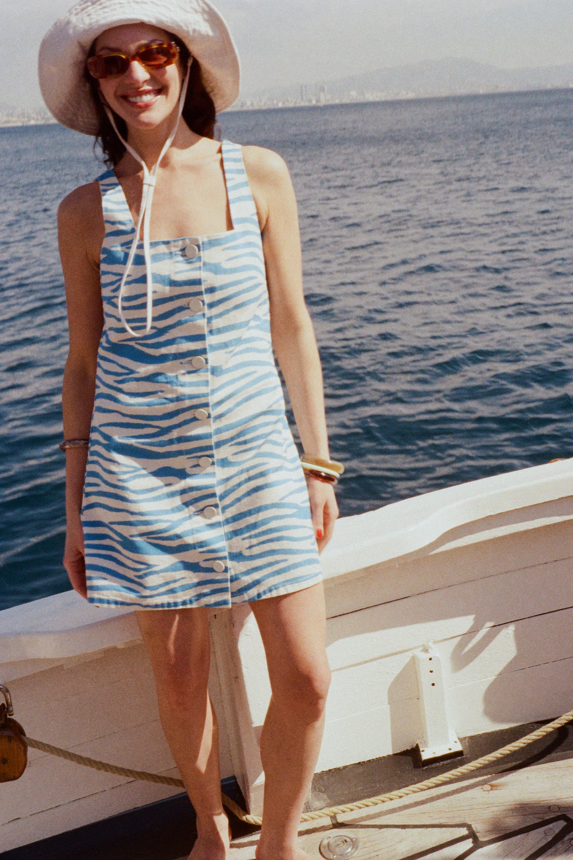 ROBE PAM ZEBRA STRIPES