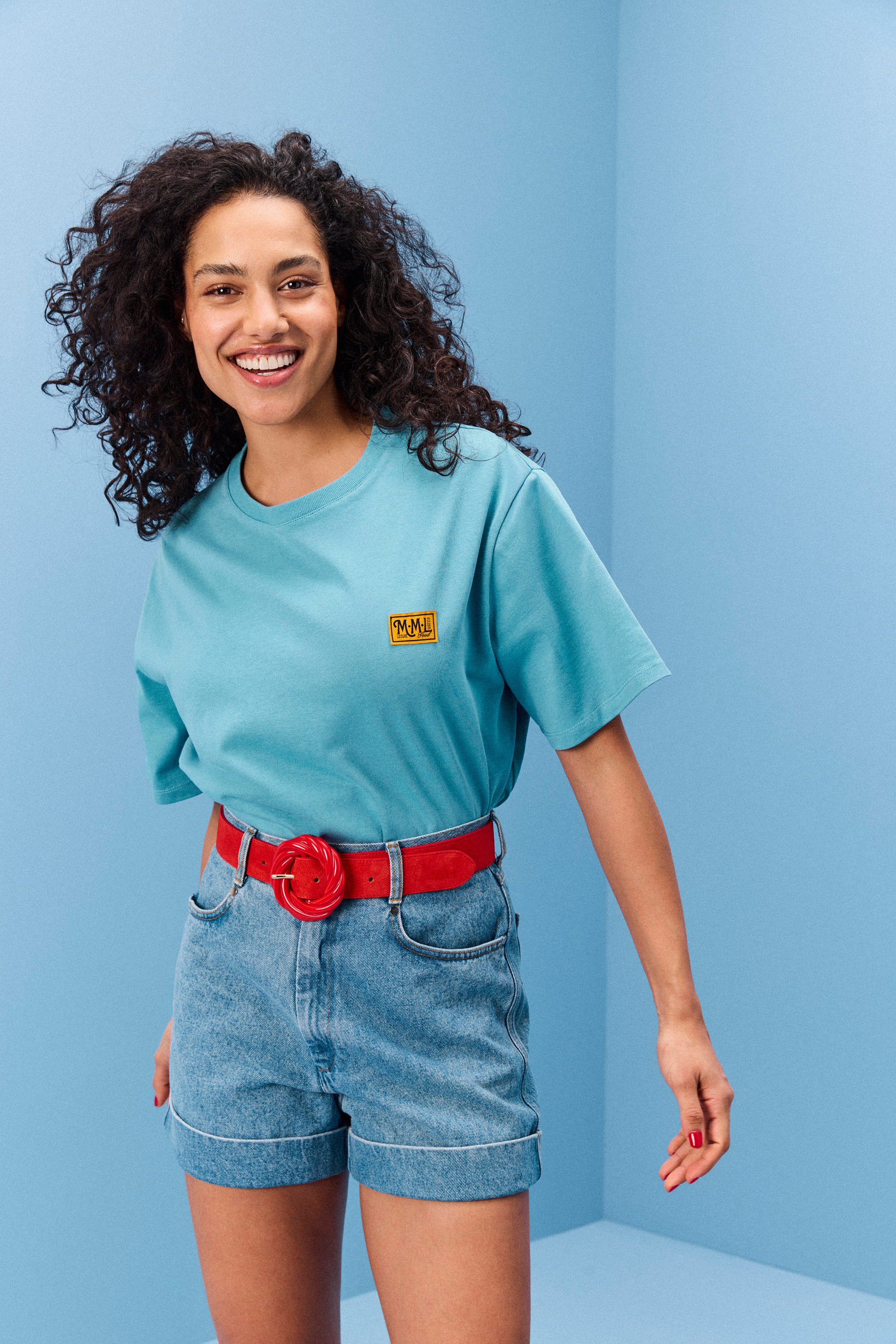 SHORT CARLOTTA LIGHT BLUE