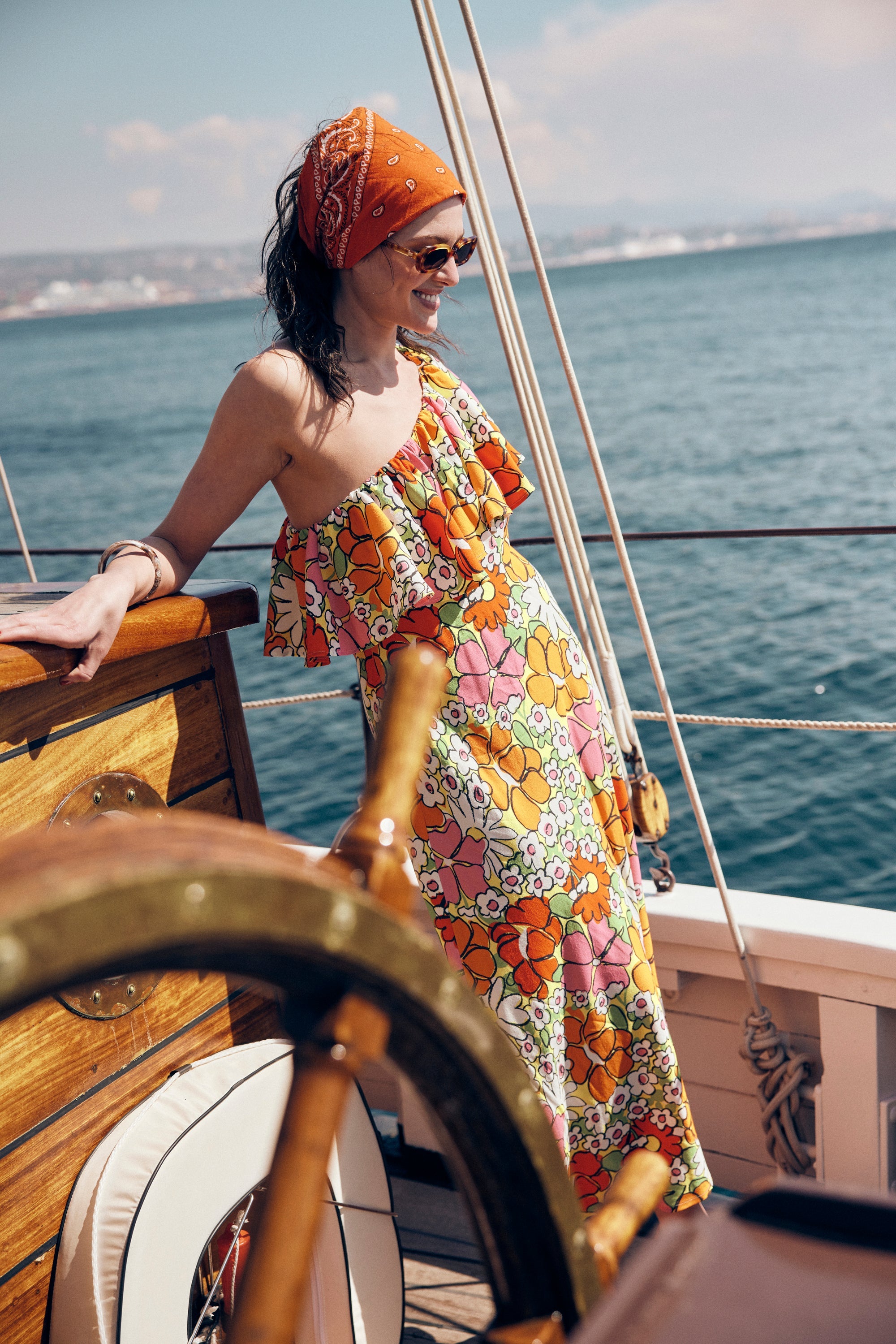 ROBE BAYA FLEURS 70'S