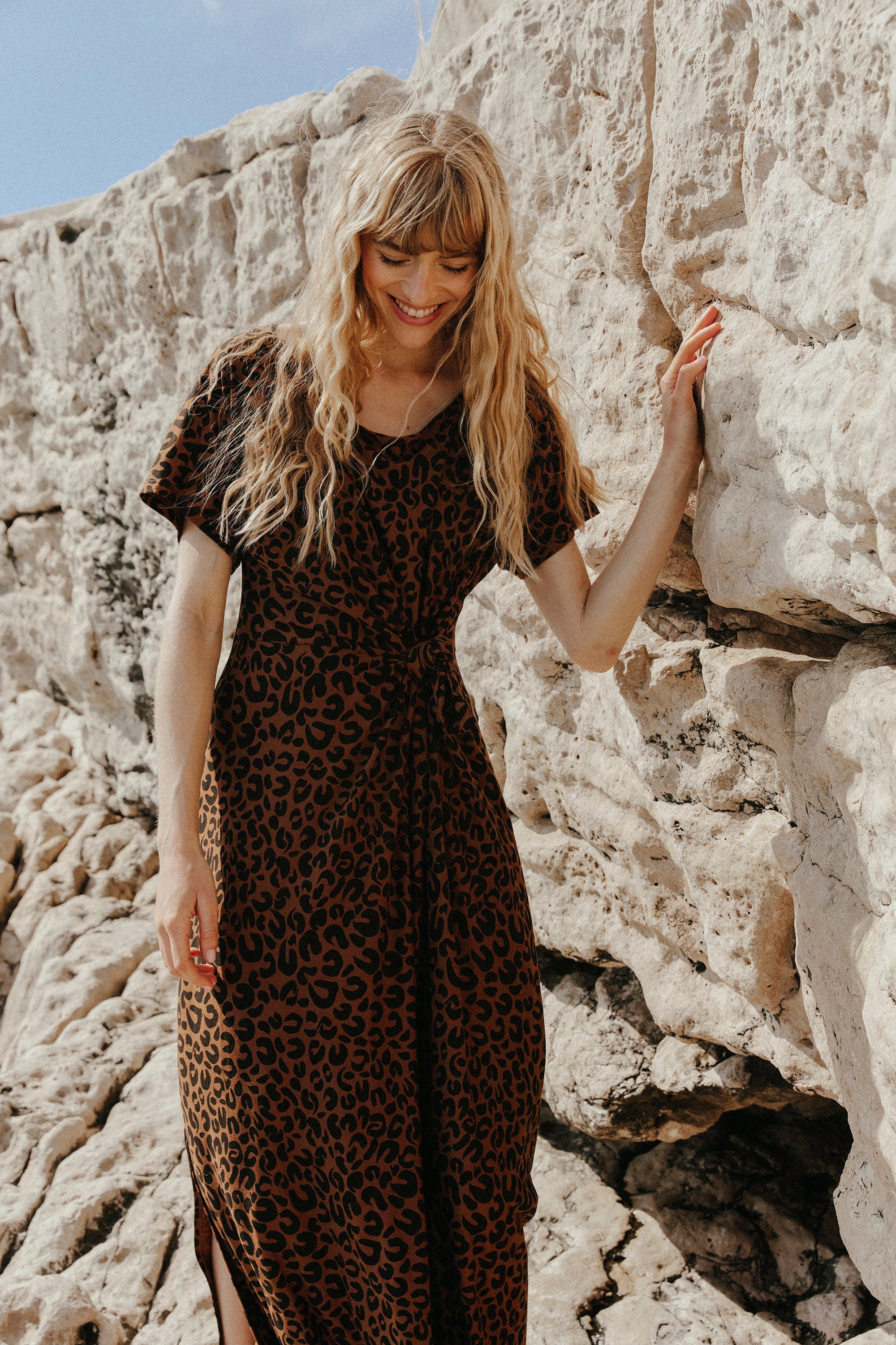 ROBE ANOUCK LÉOPARD