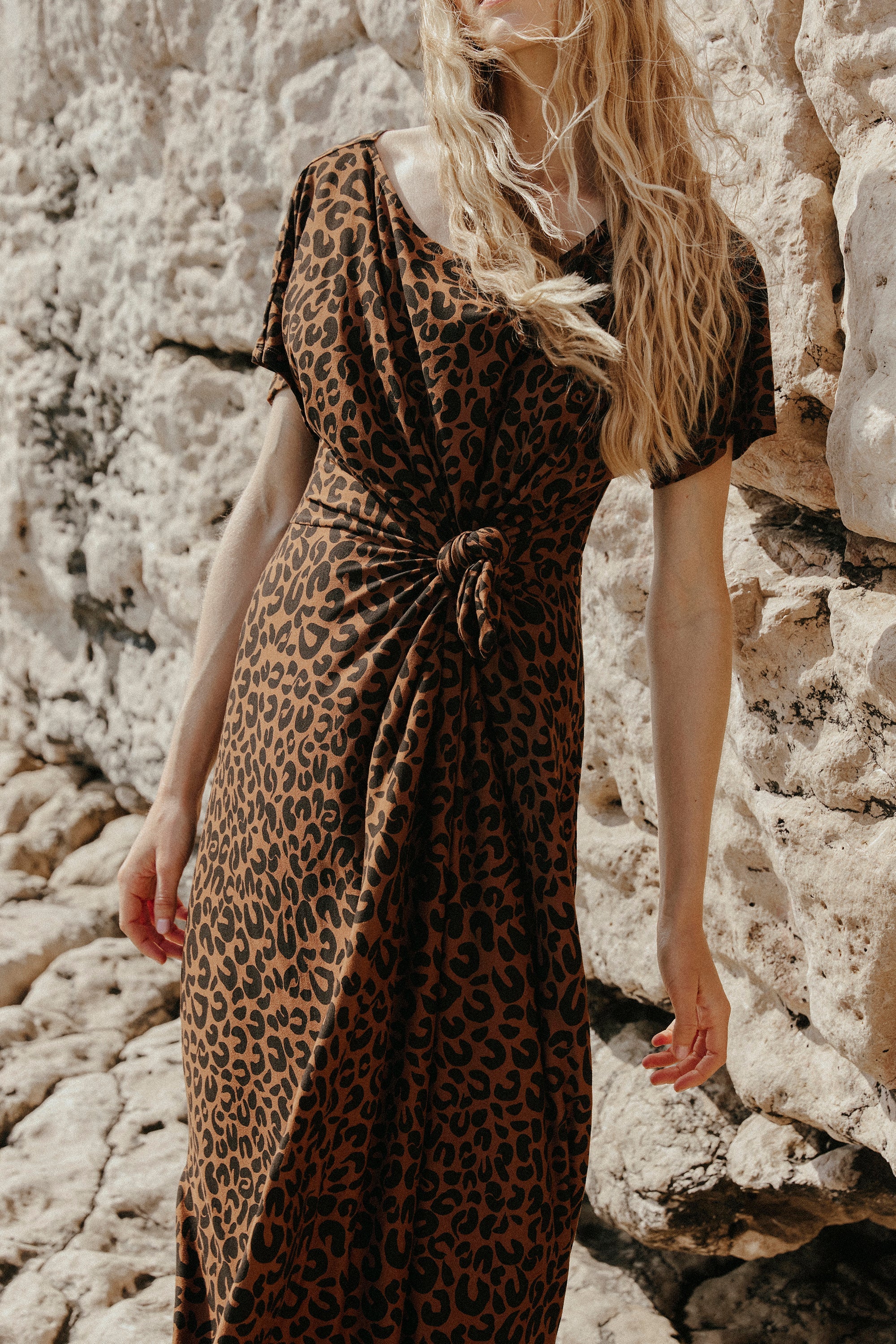 ROBE ANOUCK LÉOPARD