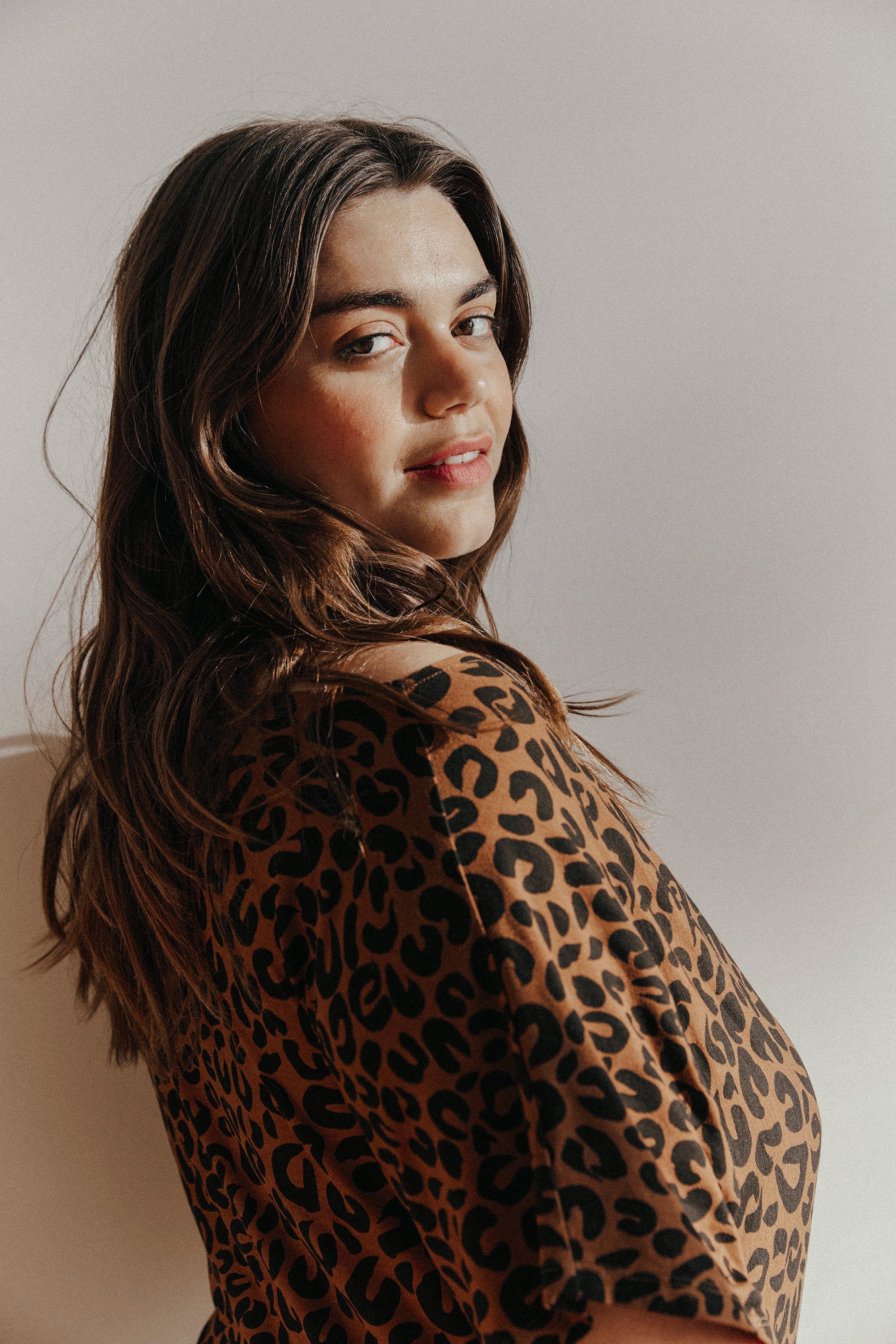 ROBE ANOUCK LÉOPARD