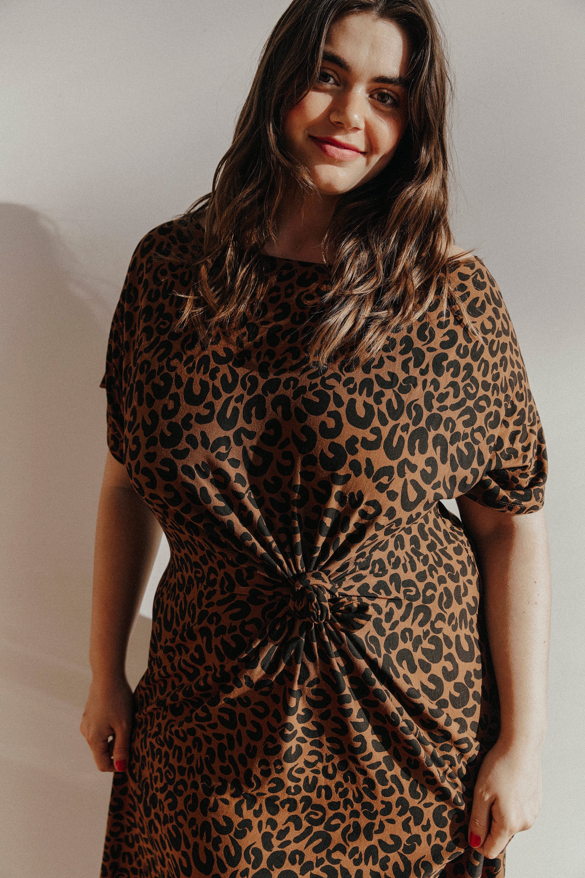 ROBE ANOUCK LÉOPARD