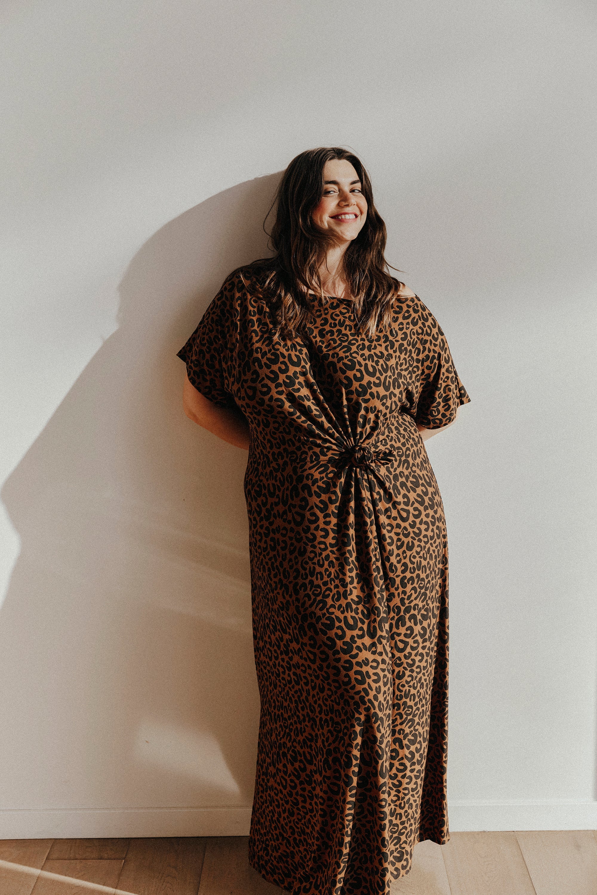 ROBE ANOUCK LÉOPARD