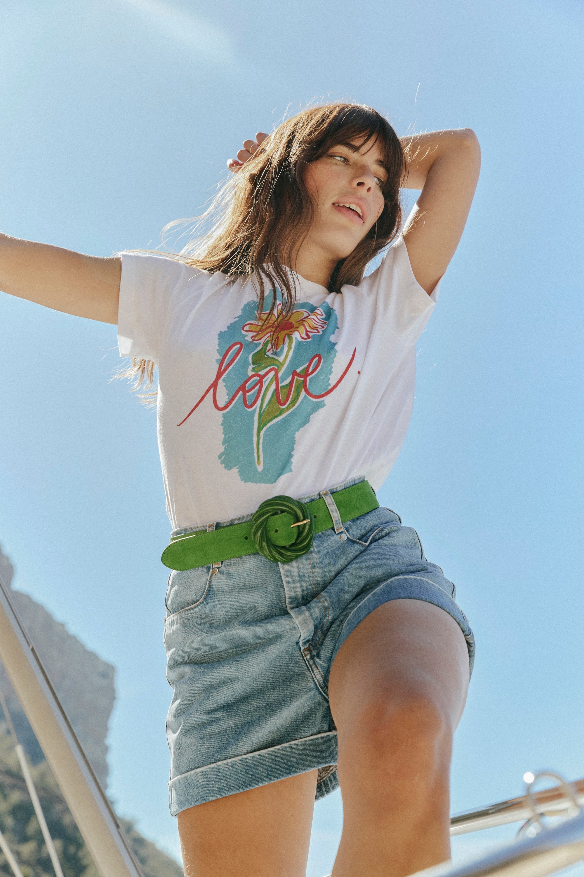 SHORT CARLOTTA LIGHT BLUE