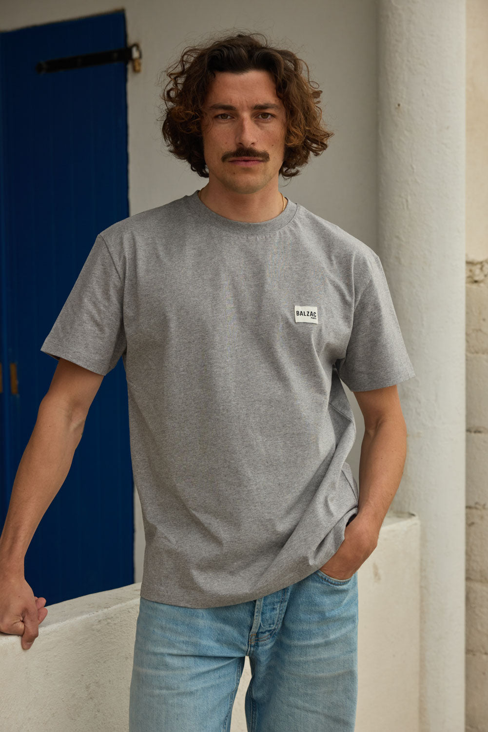 Tee-shirt Martel gris chiné