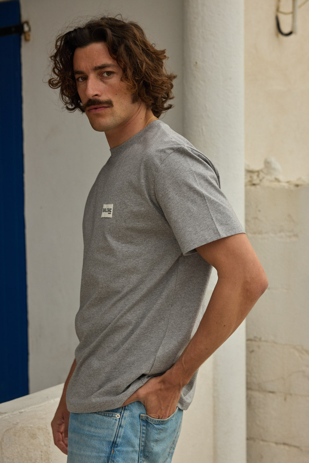 Tee-shirt Martel gris chiné