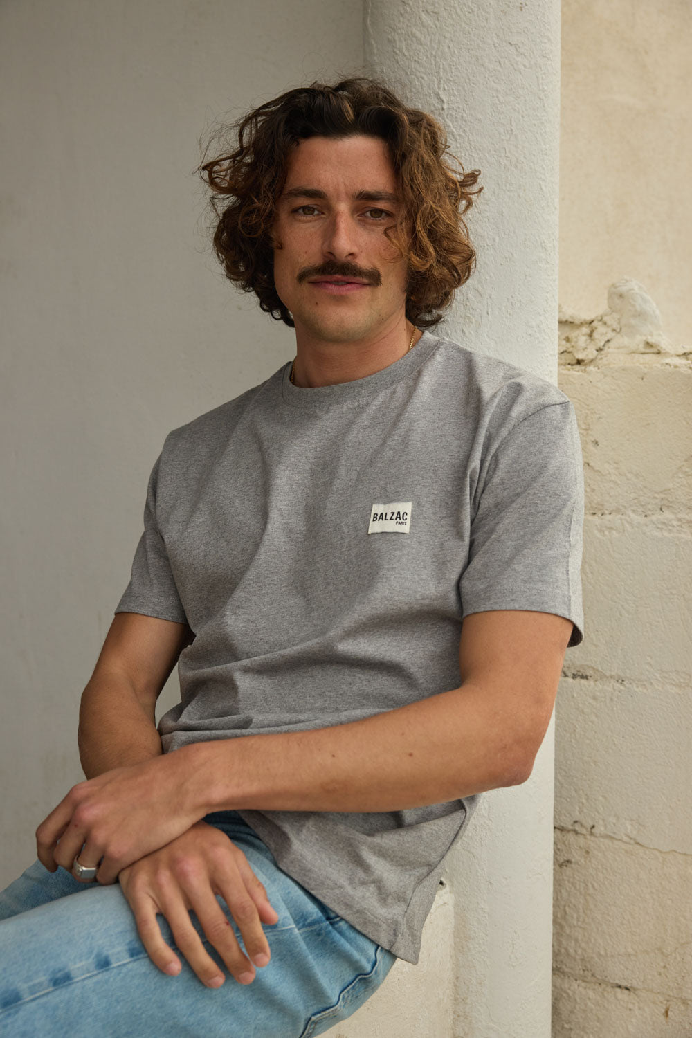 Tee-shirt Martel gris chiné