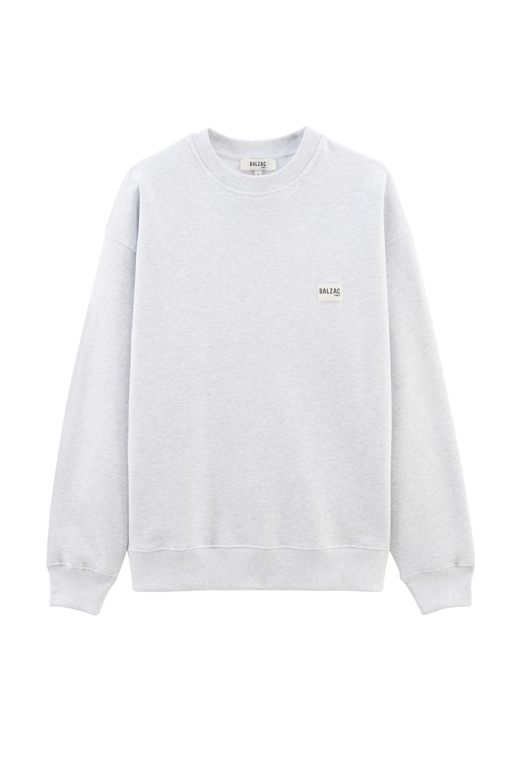 Sweat-shirt Hauteville BP gris clair chiné
