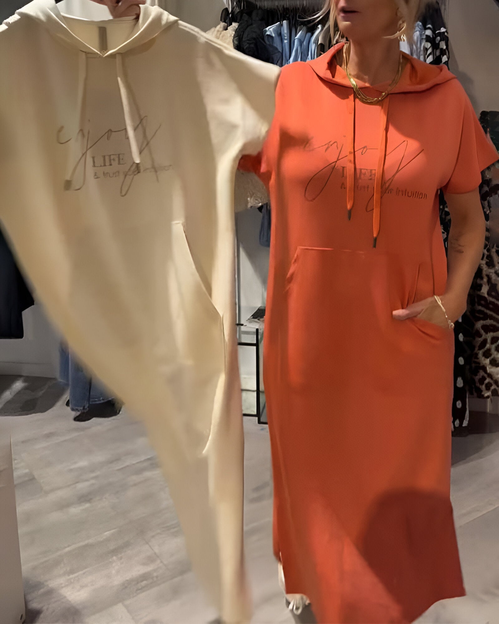 Mira | Robe Décontractée à Capuche