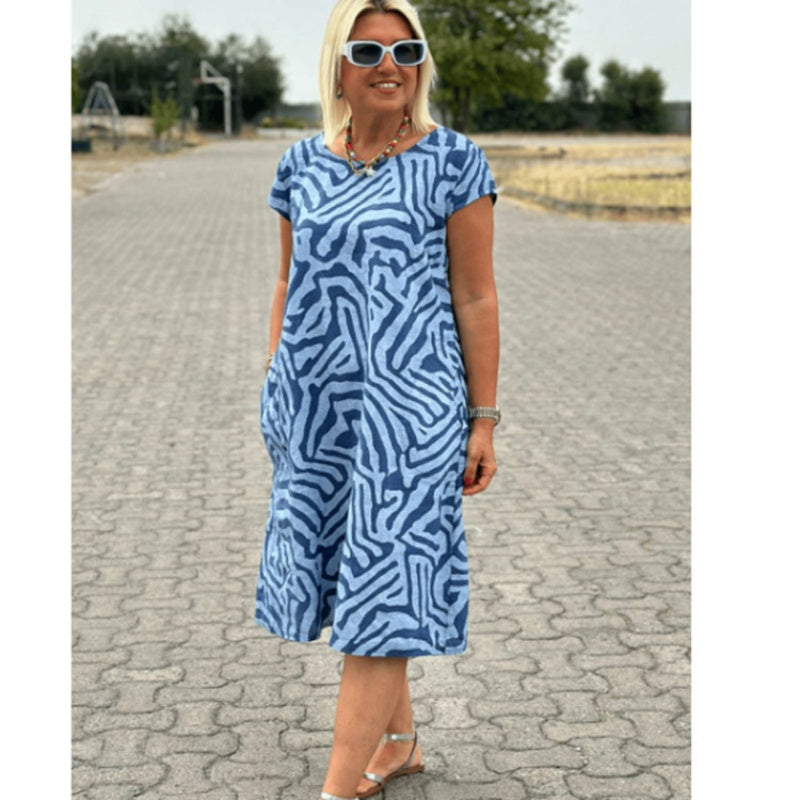 Niva – Robe d’été à col rond